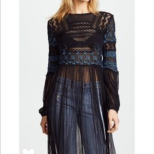 Free people sweet sunny days tunic/ maxi top